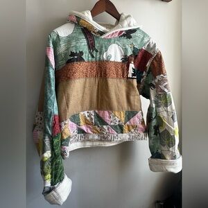 Handmade patchwork hoodie